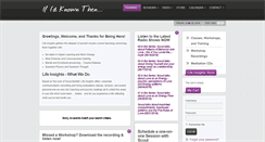 Desktop Screenshot of ifidknownthen.com